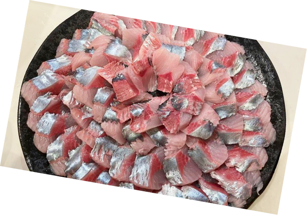 勝ち丼 "勝負魚" 獲物を一網打尽